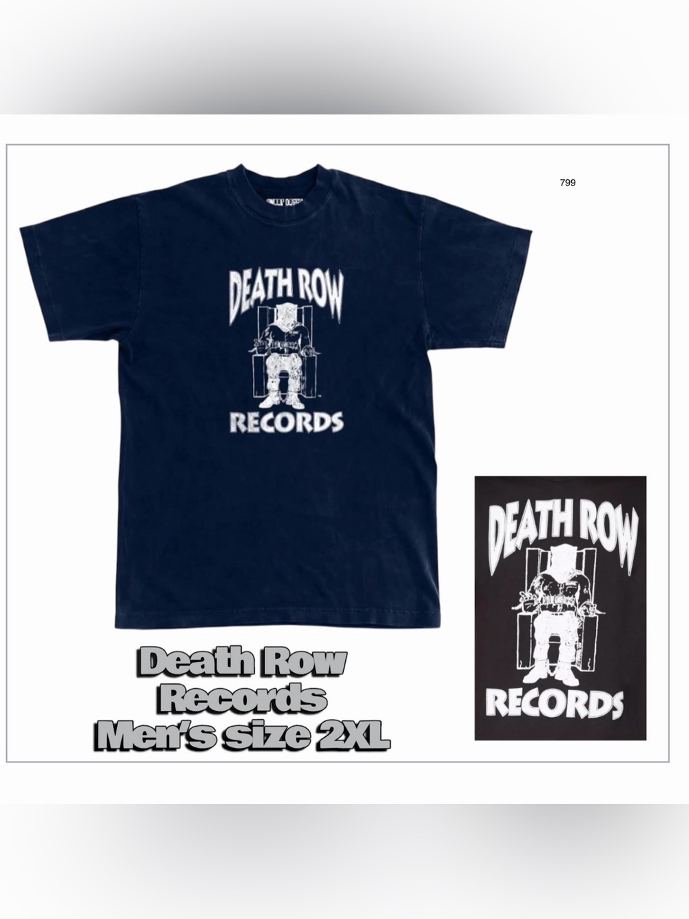 *new* Death Row Records Black Graphic Tee